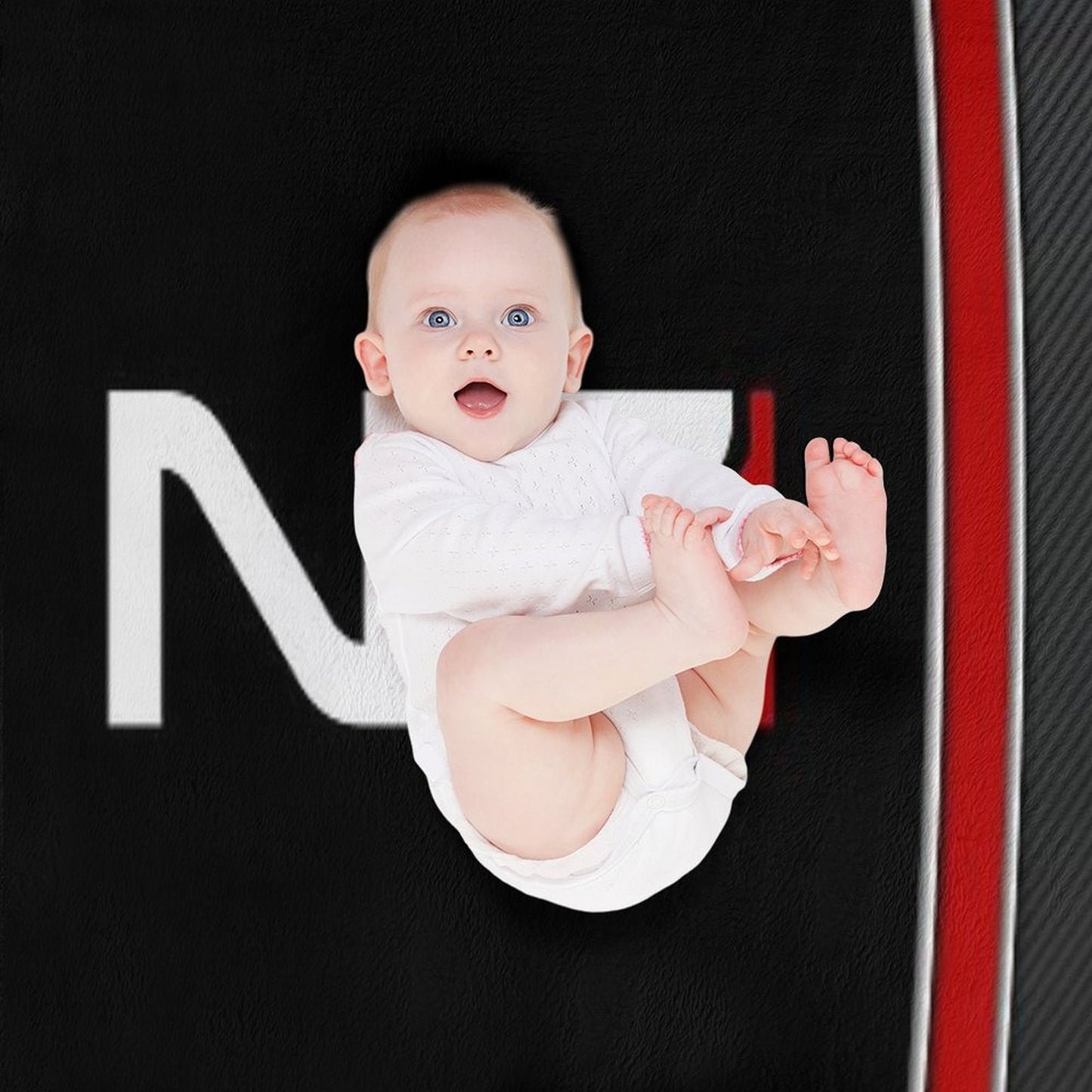 N7 Mass Effect Emblem! Throw Blanket