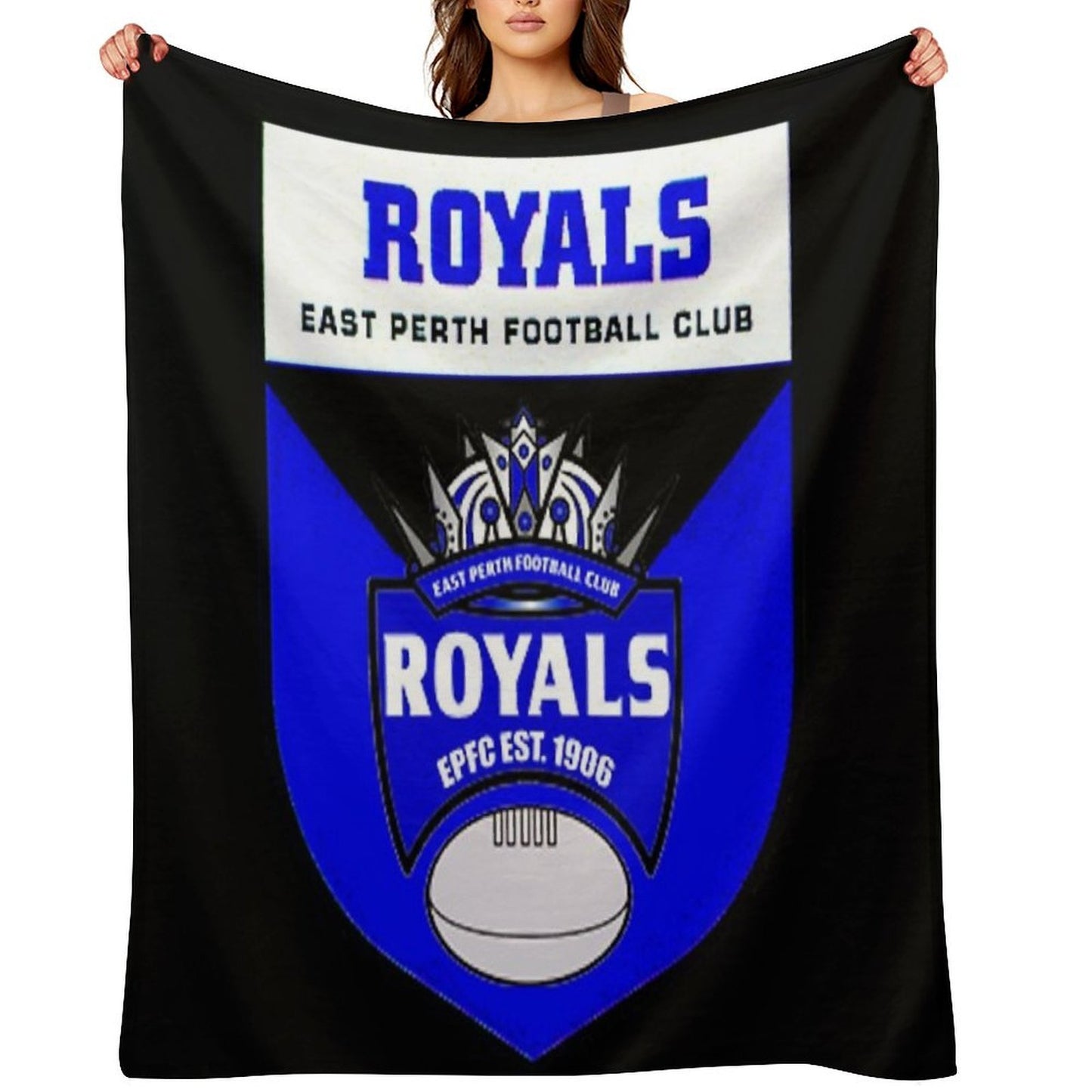 East Perth Football Club AFL Australian Football Throw Blanket
