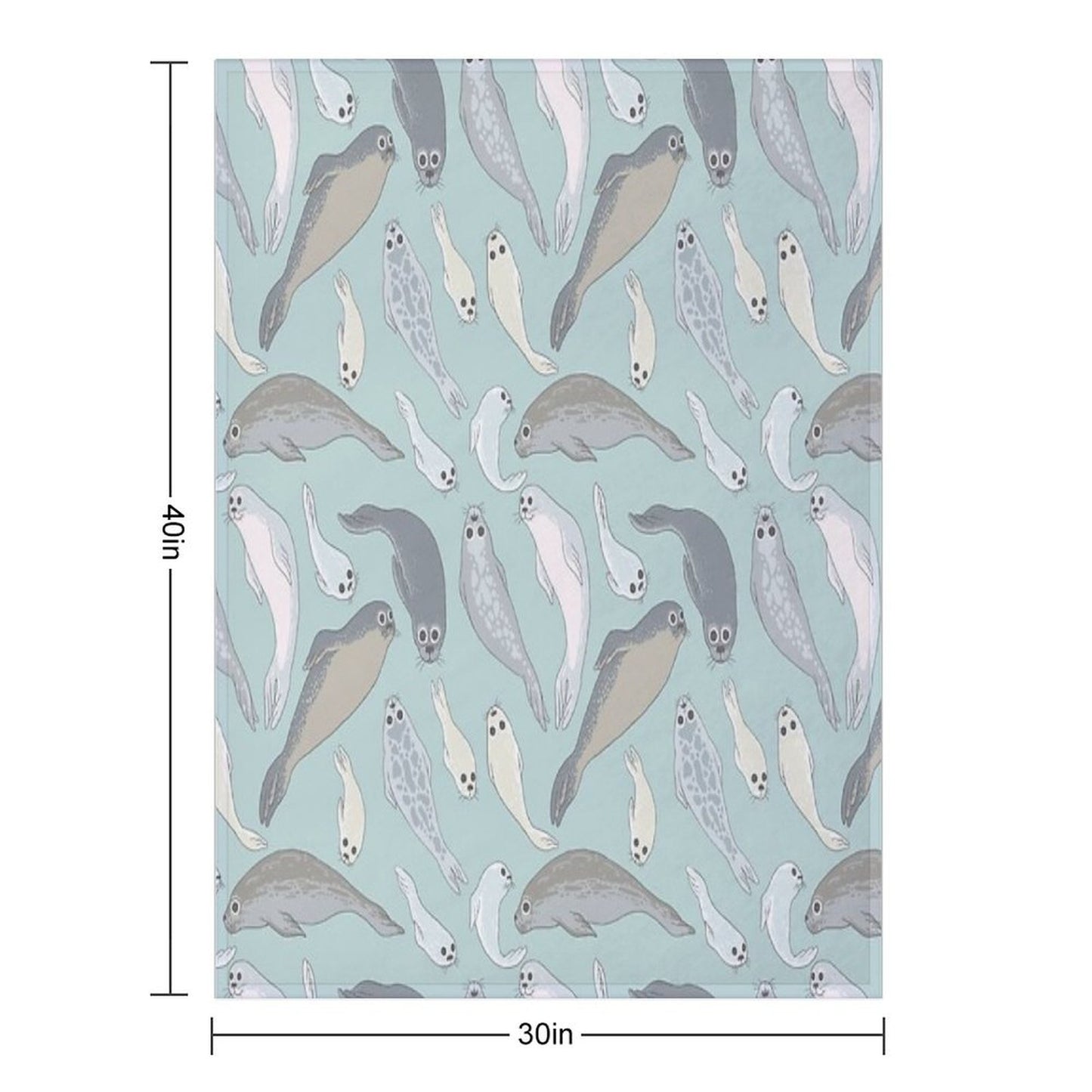 Seals Throw Blanket