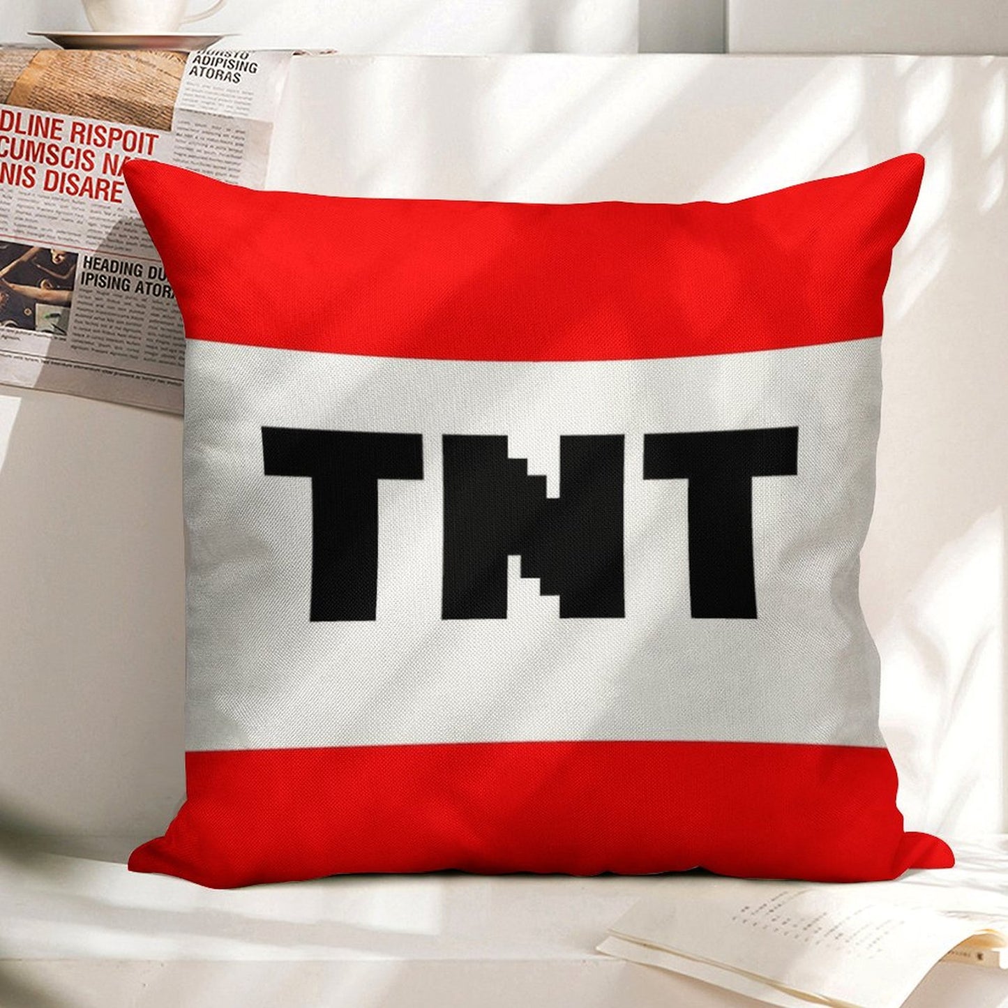 TNT Linen Throw Pillow Cover