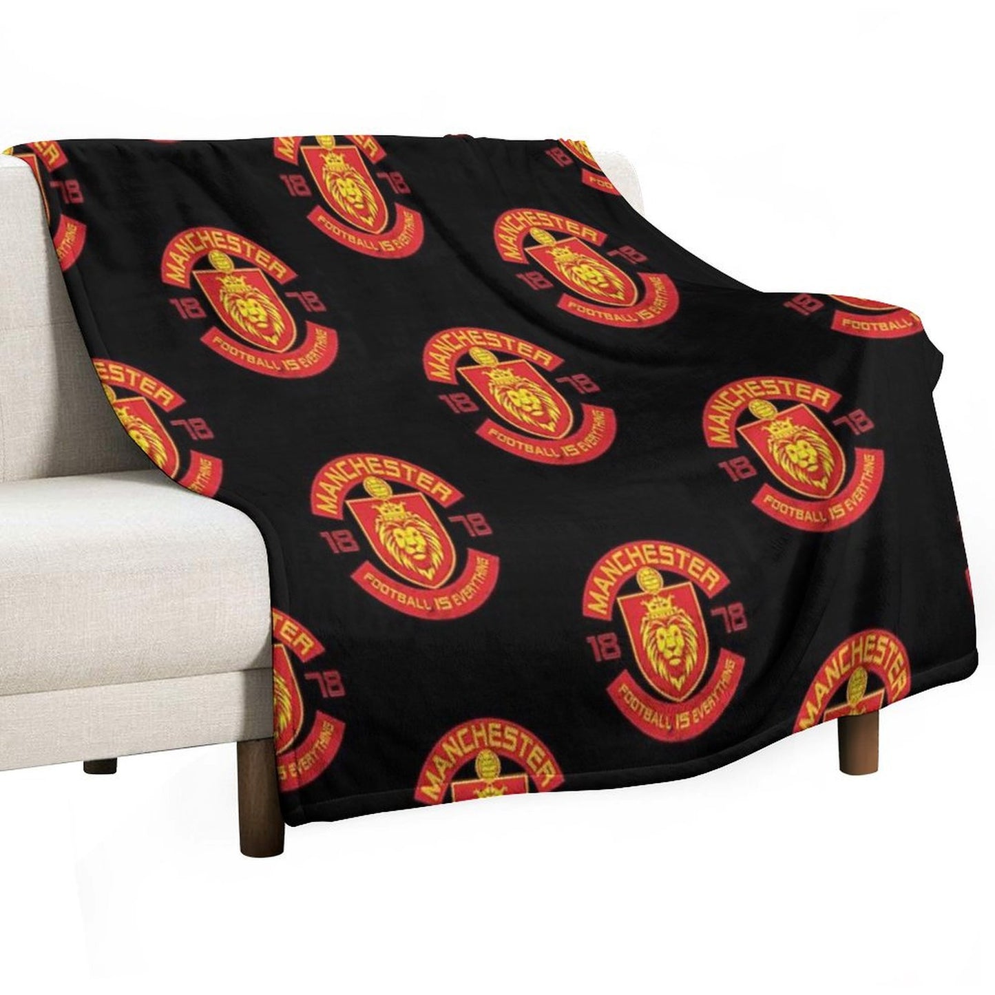 Football Is Everything - Manchester Squad Retro Throw Blanket