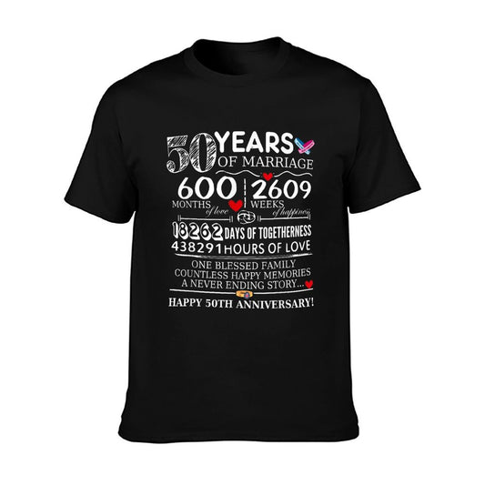 50 Years Of Marriage 50th Wedding Anniversary of Family T-Shirt