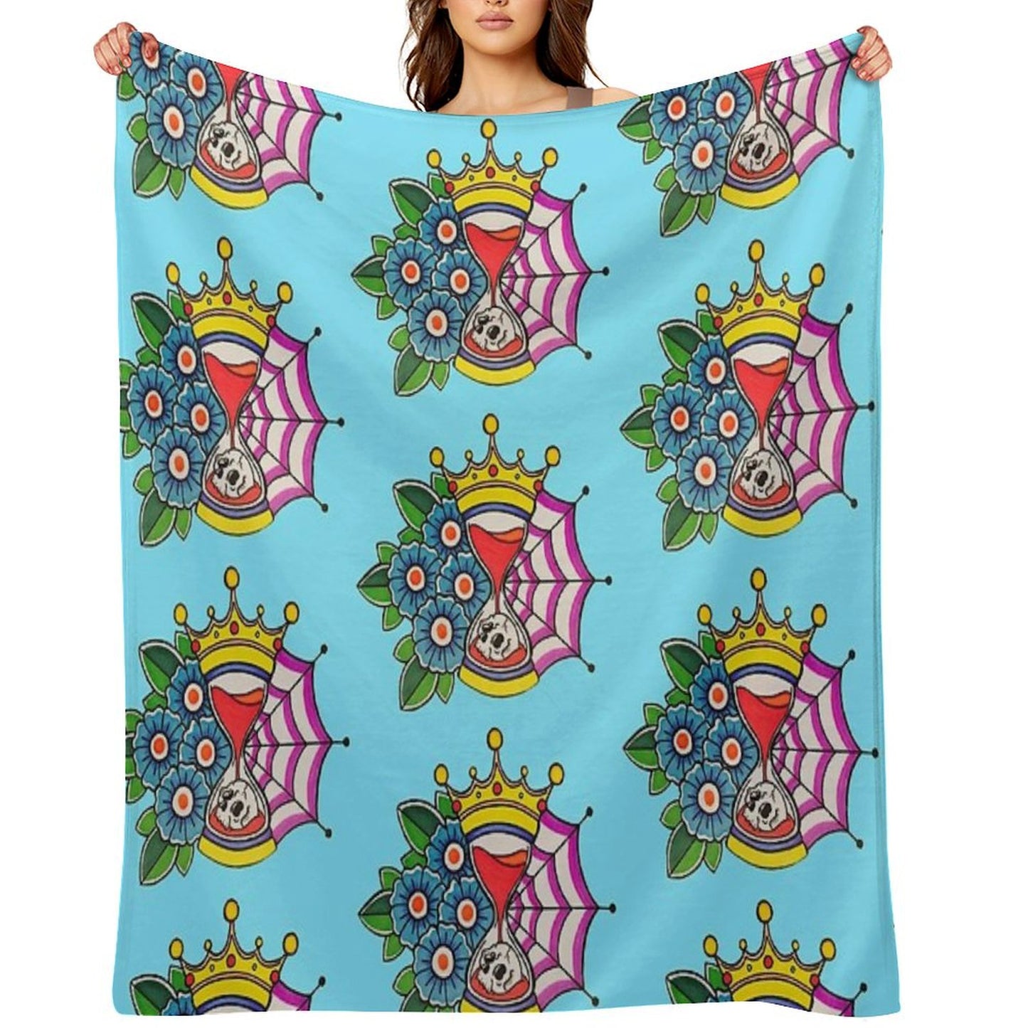 Time Is King Throw Blanket
