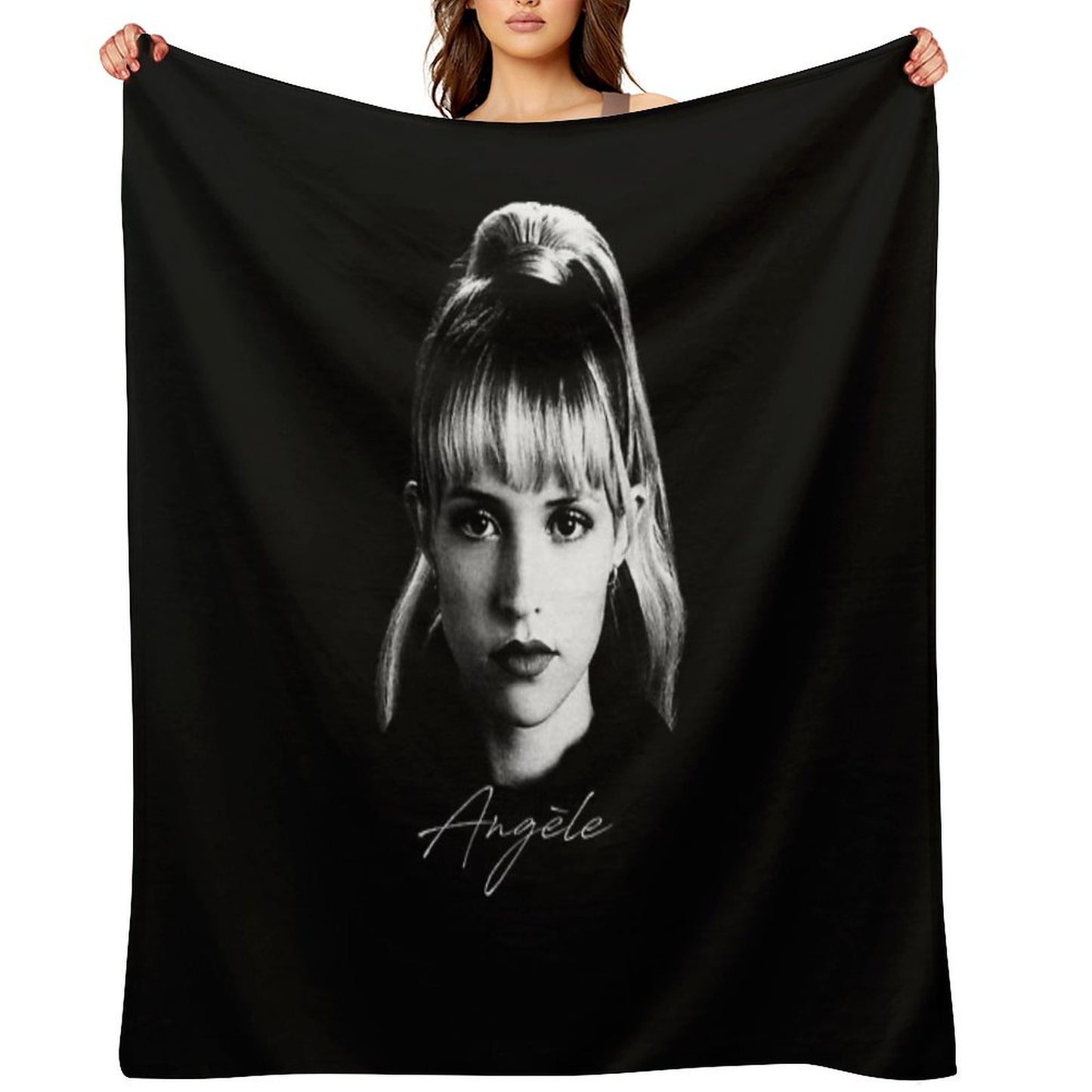 Angèle - Portrait Throw Blanket