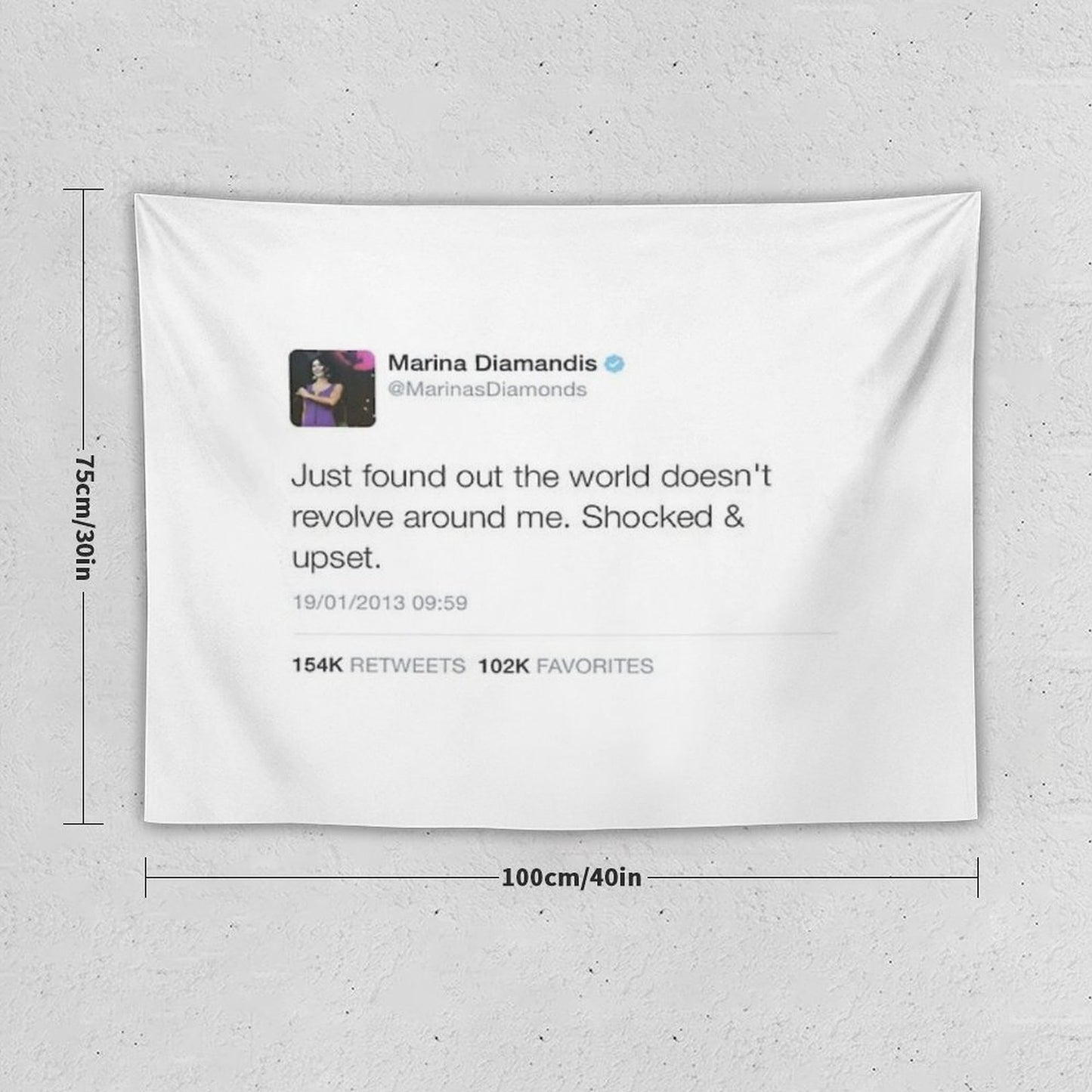 Marina And The Diamonds Tweet Tapestry Tapestry