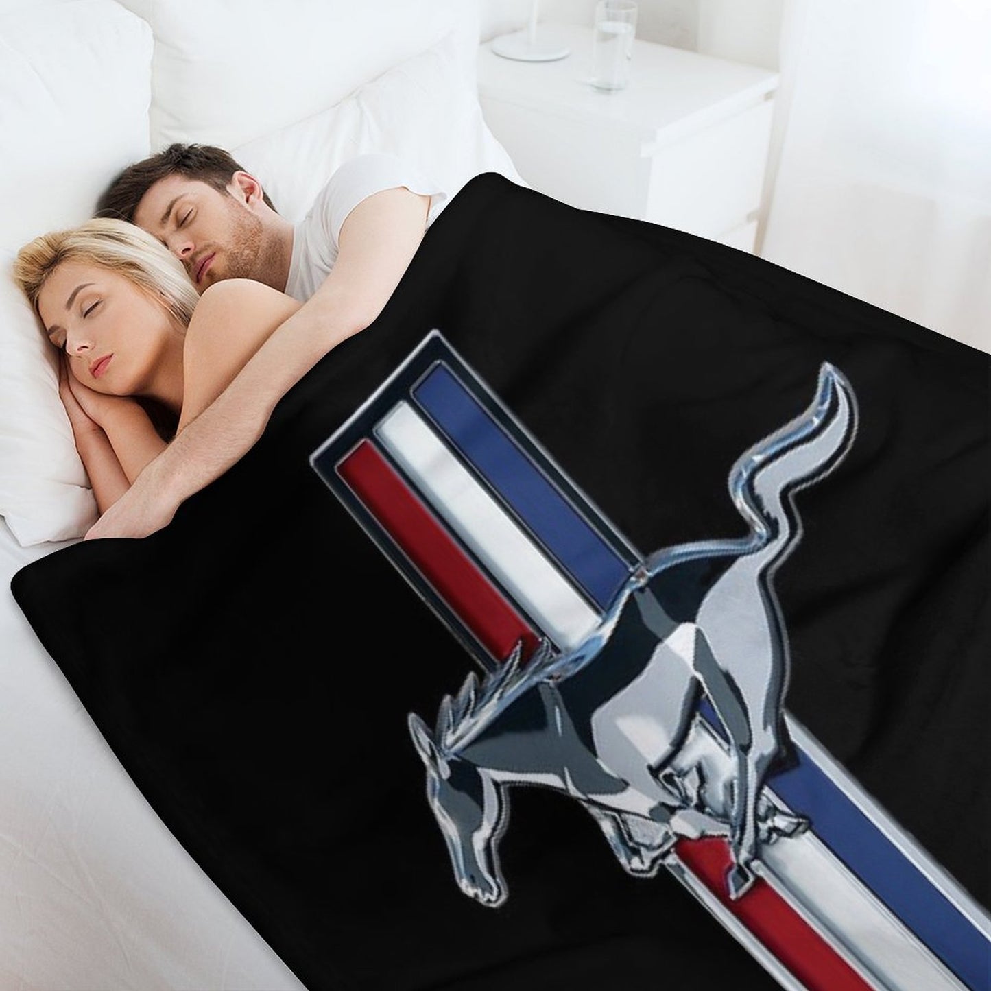 Ford Mustang Logo Throw Blanket