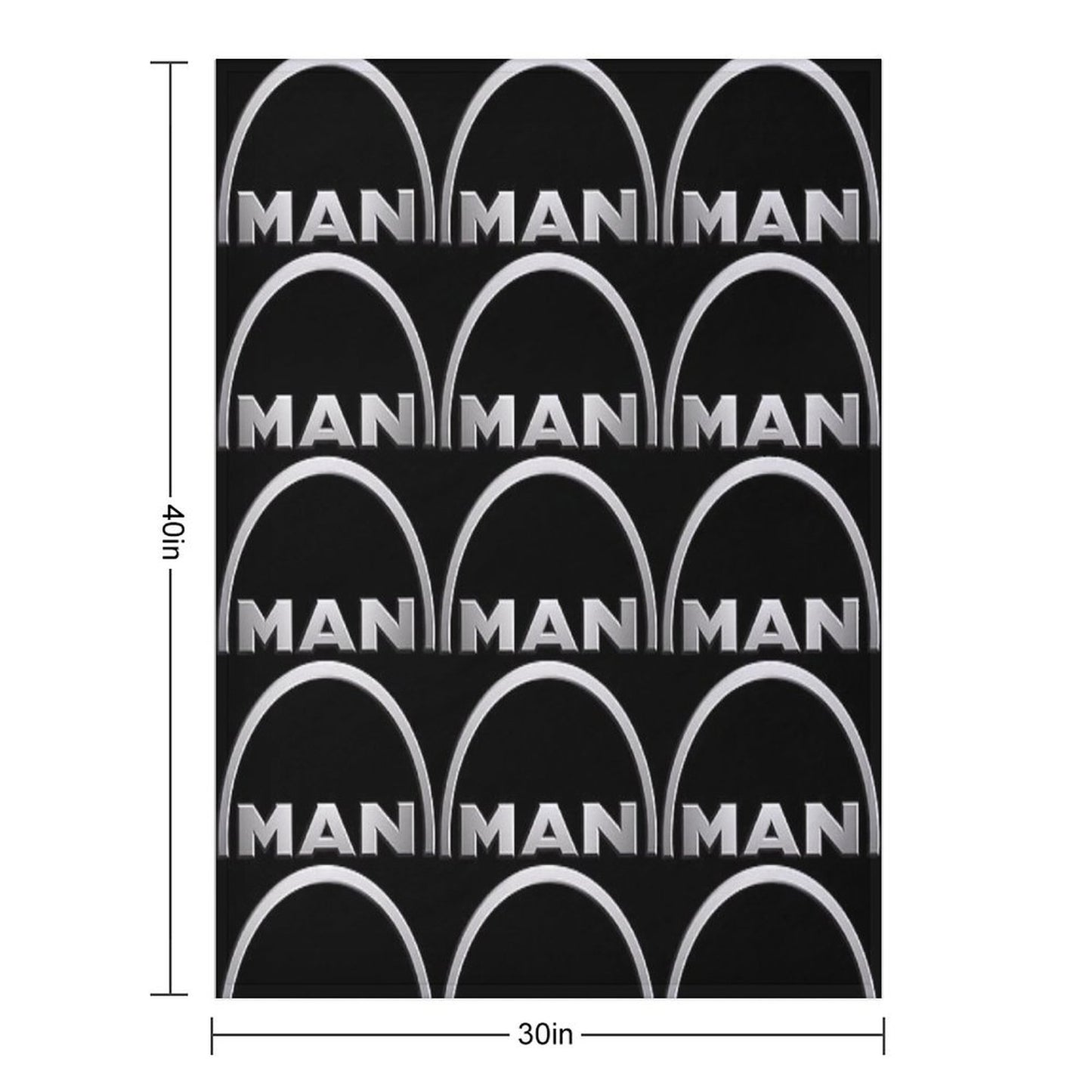 MAN Logo Throw Blanket