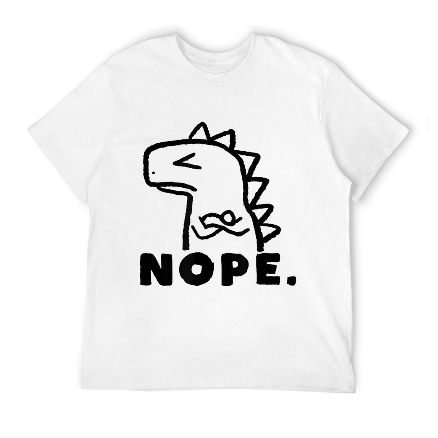 Funny Lazy Nope T-Rex Dinosaur Kaiju Wrinkle-resistant T-Shirt