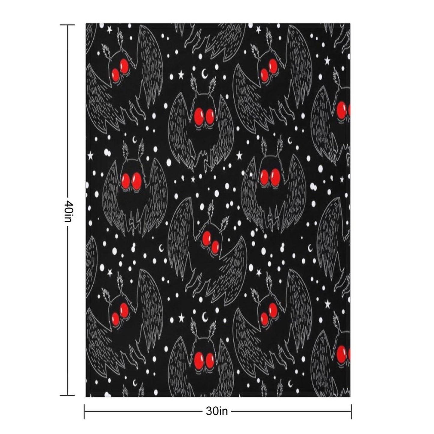 Mothman Night Throw Blanket
