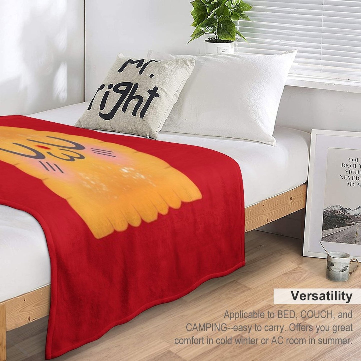 Uwu Cheese Cracker Throw Blanket