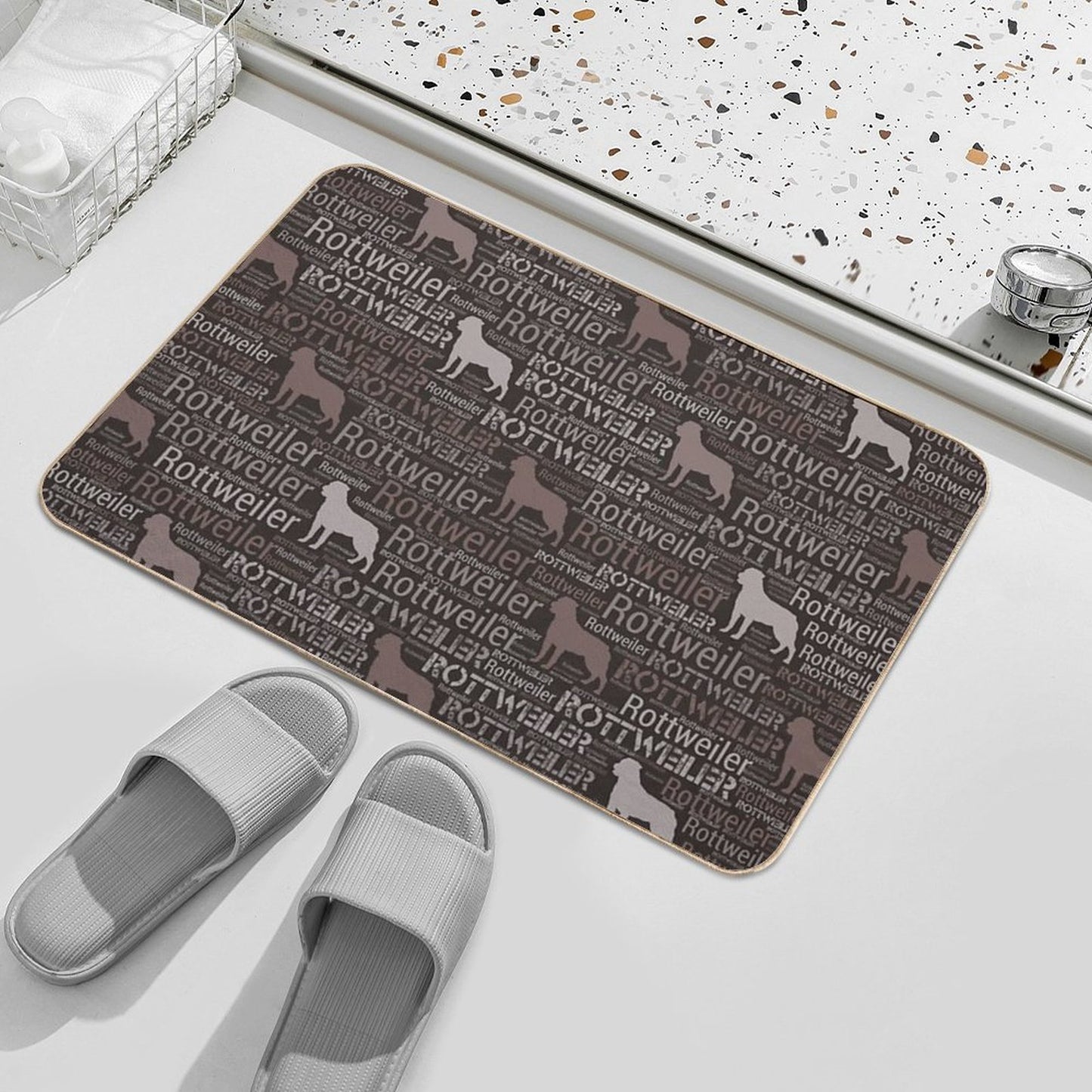 Rottweiler - Metzgerhund Pattern Bath Mat