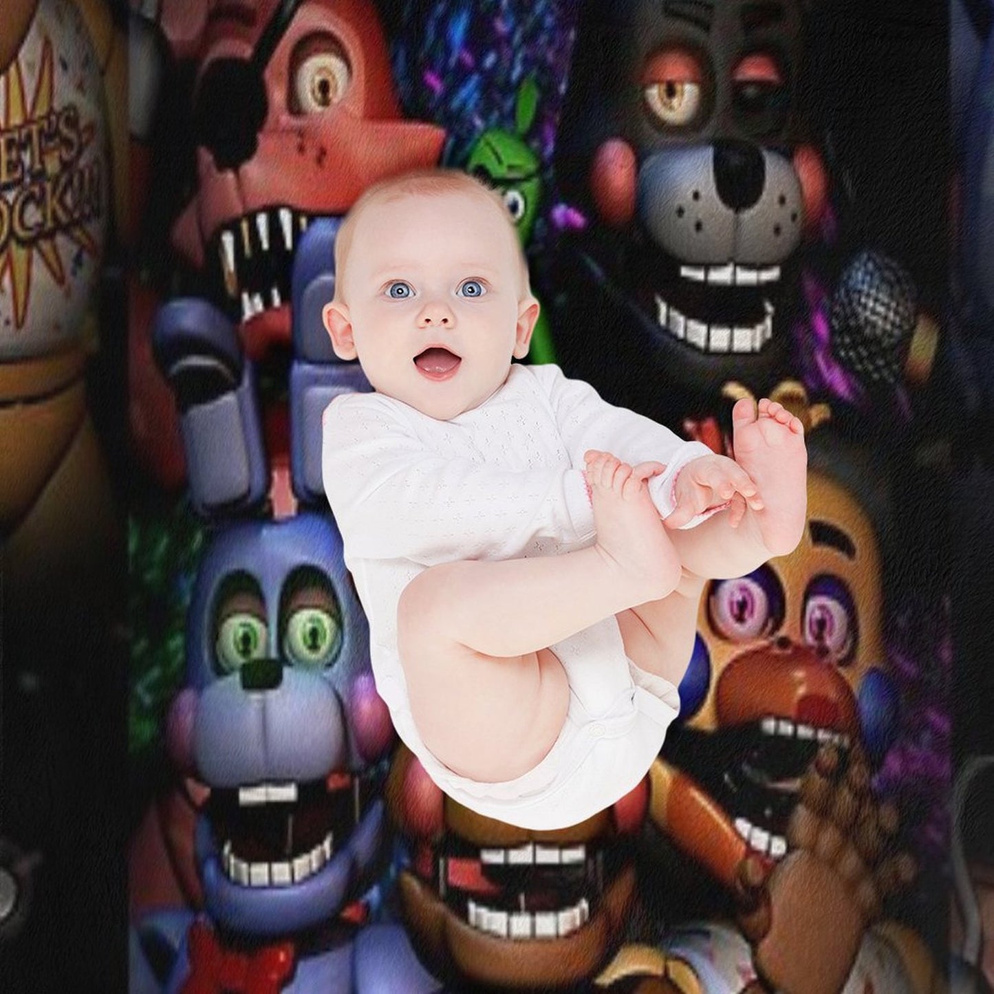 Fnaf Security Breach Throw Blanket