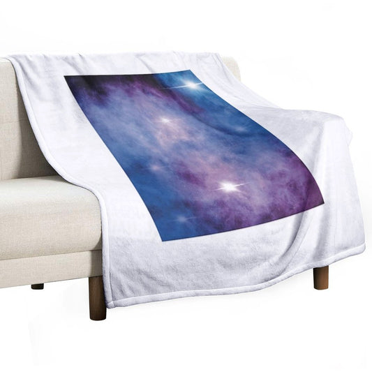Calm Galaxy Print Throw Blanket