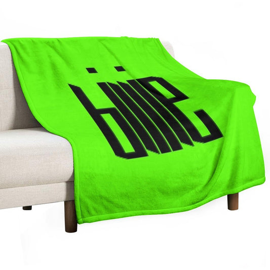 Neon Billie Eilish Art Throw Blanket