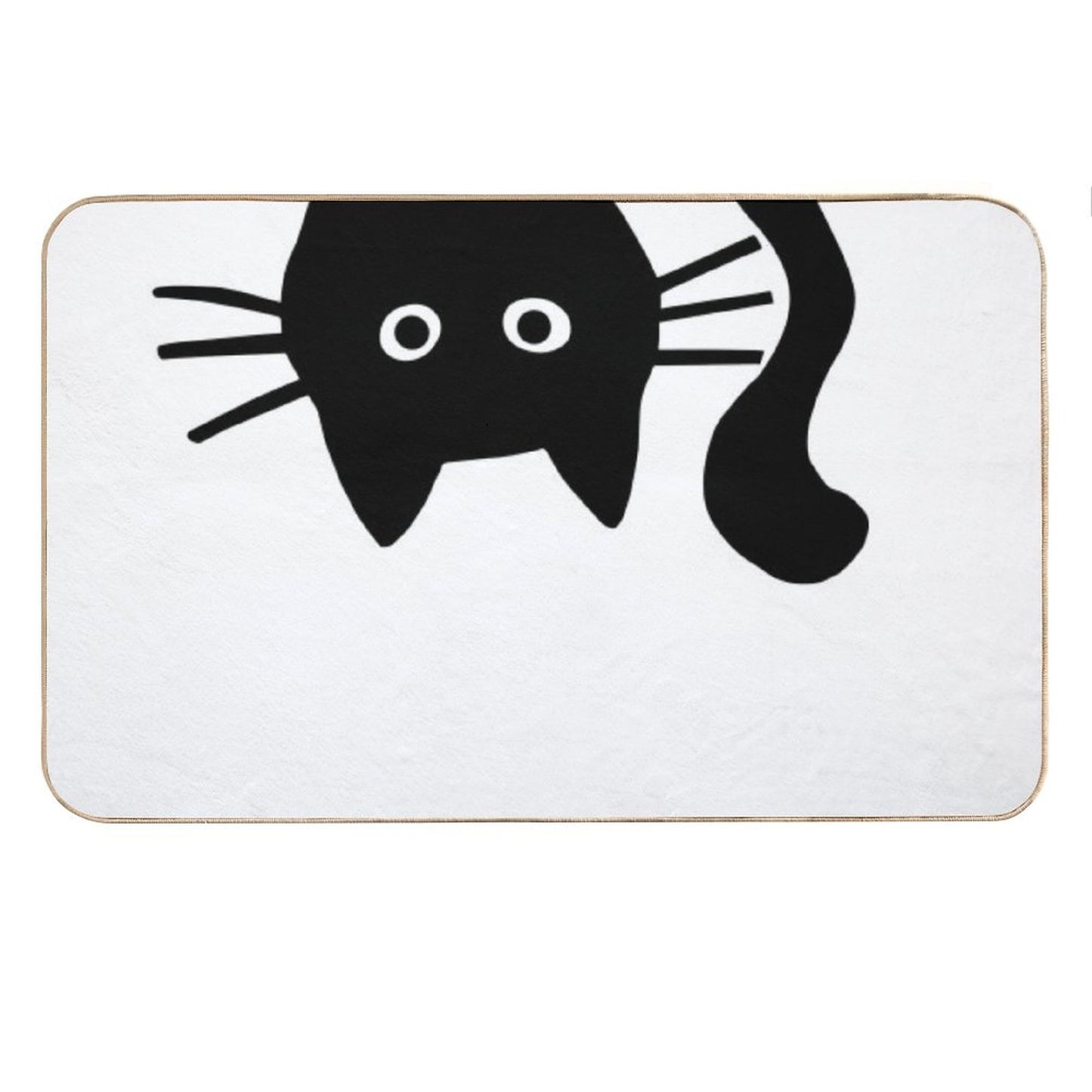 Funny Black Cat Bath Mat