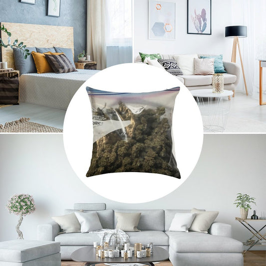 Weed Marijuana Extra Zip Pillow And Linen Throw Pillow Cover
