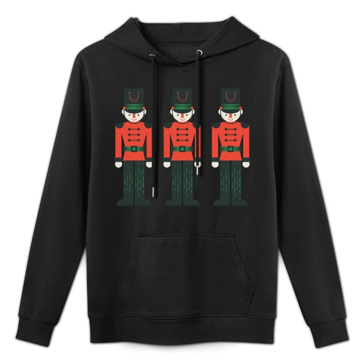 Cute Team Soldiers Nutcracker Christmas Ballet Dance Graphic Breathable Fabric Hoodie