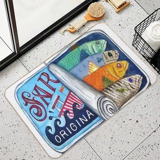 Like Canned Sardines Bath Mat