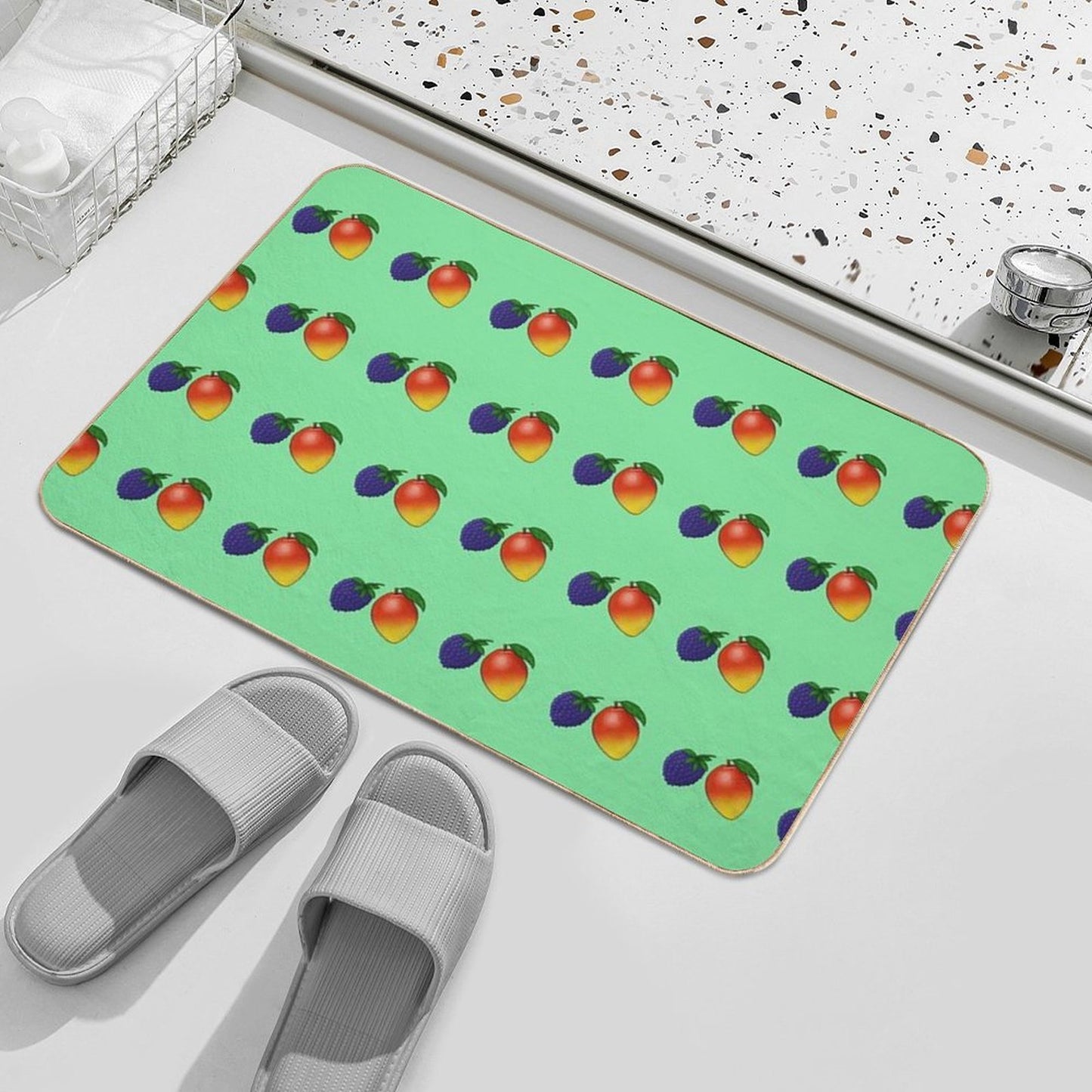 Blackberry Mango Dirt-Trapping Bath Mat