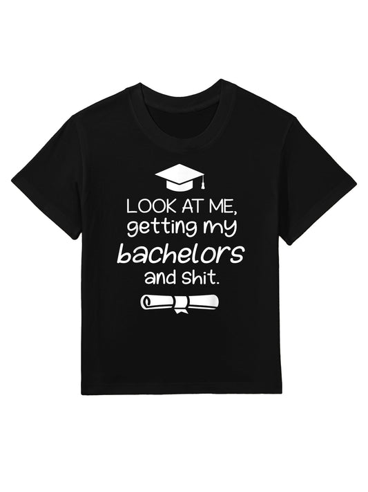 Funny College Graduations Bachelors Degree Gift Grad Kids T-Shirt