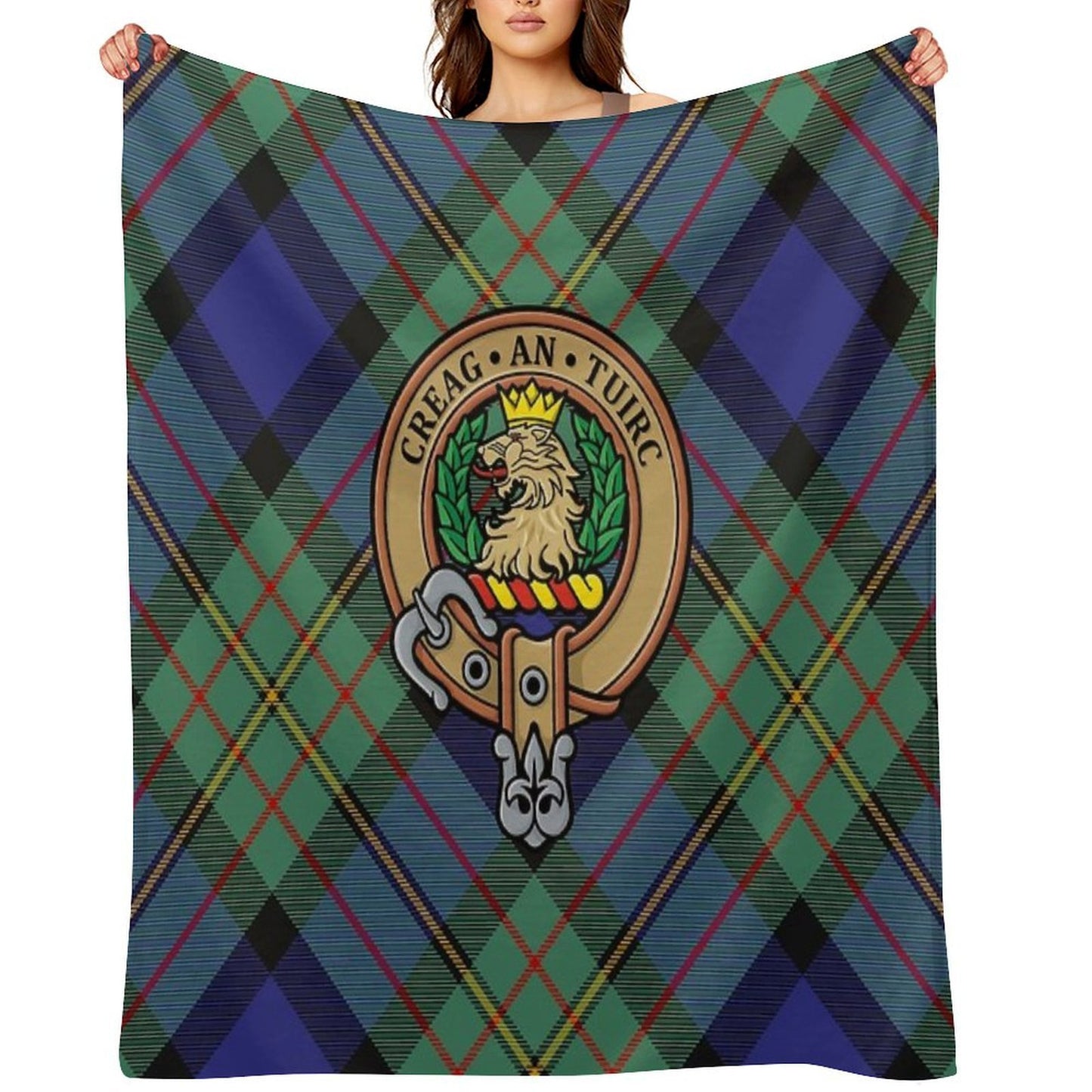 Clan MacLaren Crest Throw Blanket