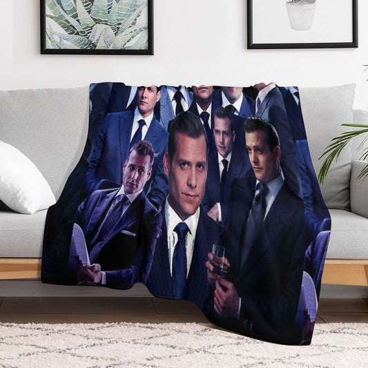 Harvey Specter Suits Collage Tribute Design 2022 Throw Blanket