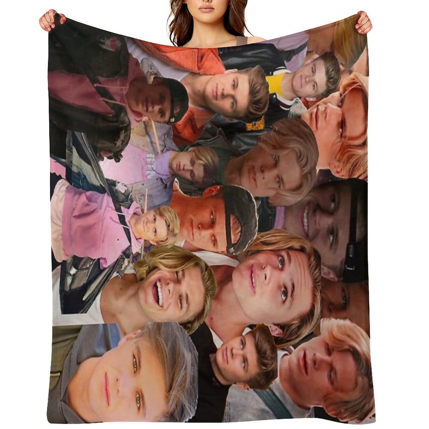 Owen Joyner Photo Collage Throw Blanket