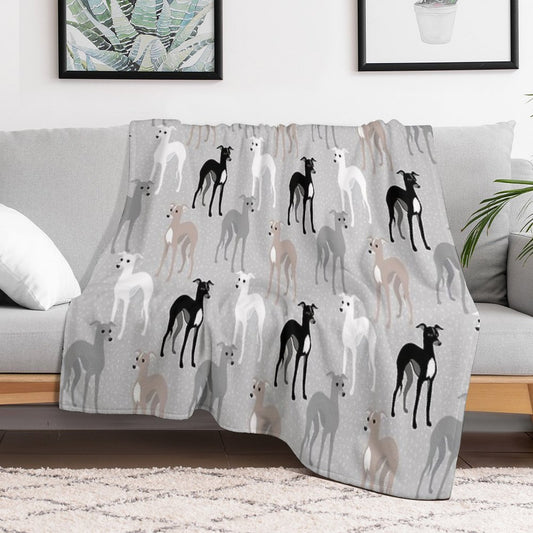 Italian Greyhounds Throw Blanket