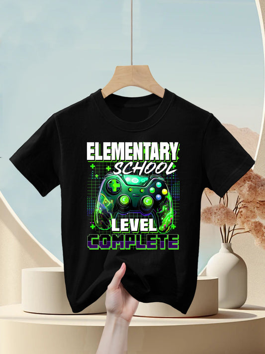 Controller Elementary School Level Complete Graduation Boys Kids T-Shirt