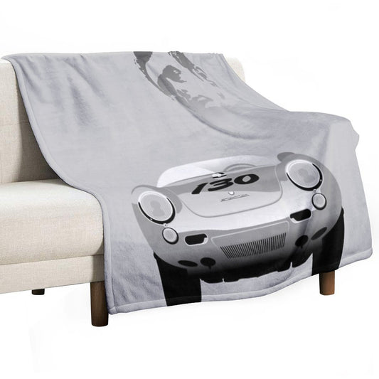 James Dean's Spyder 550 Throw Blanket