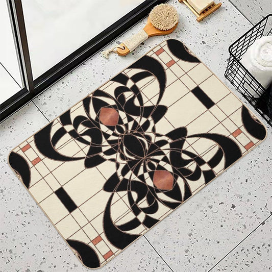 Twenties Vintage Art Deco Art Nouveau Design Bath Mat