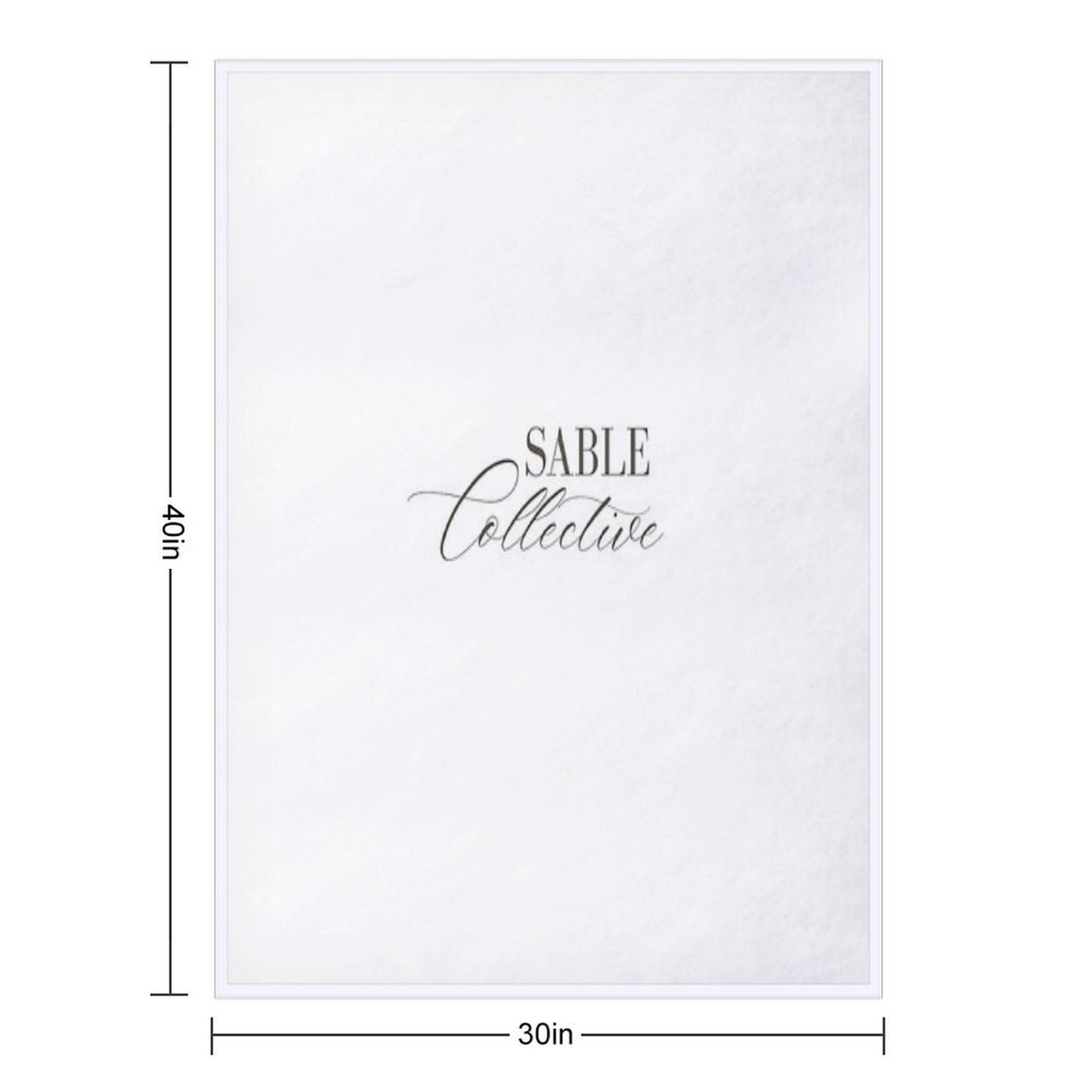 Sable Collective Logo Throw Blanket