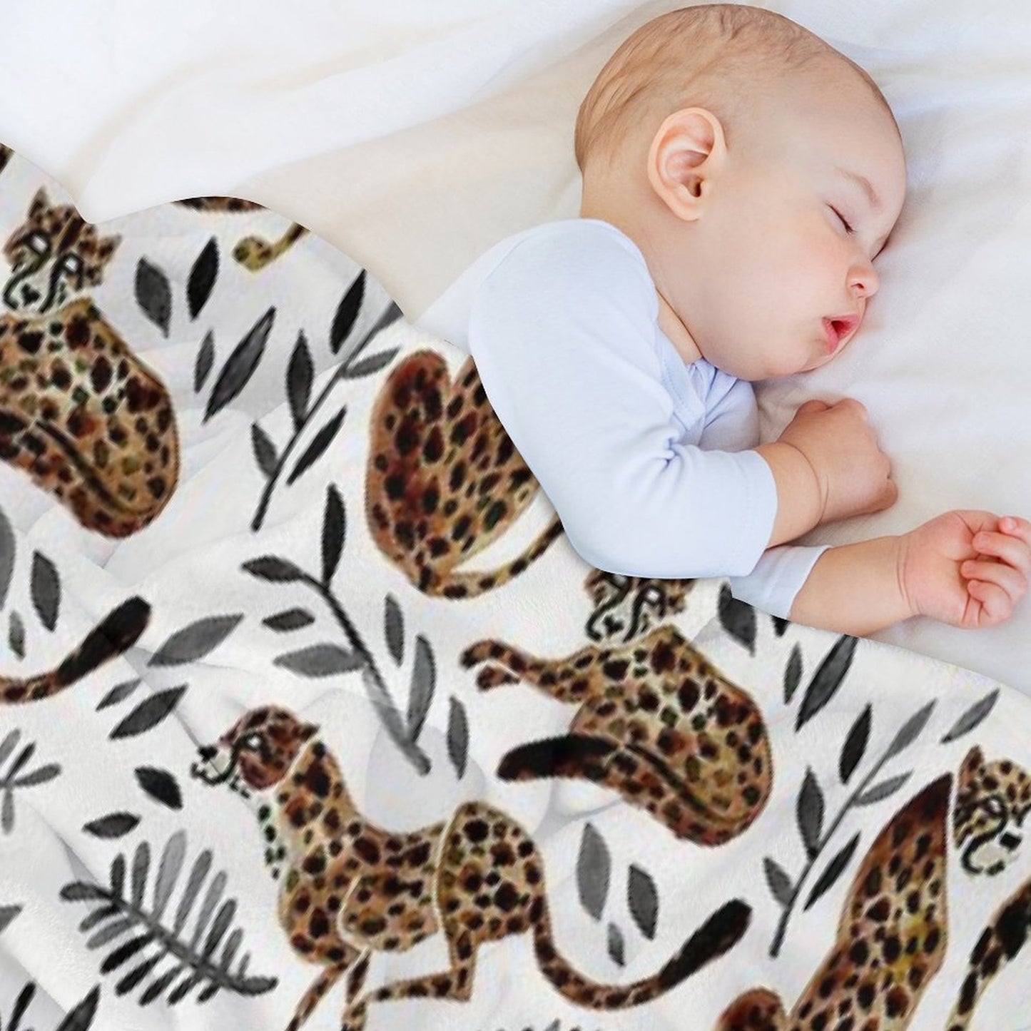 Cheetah Collection – Mocha & Black Palette Throw Blanket