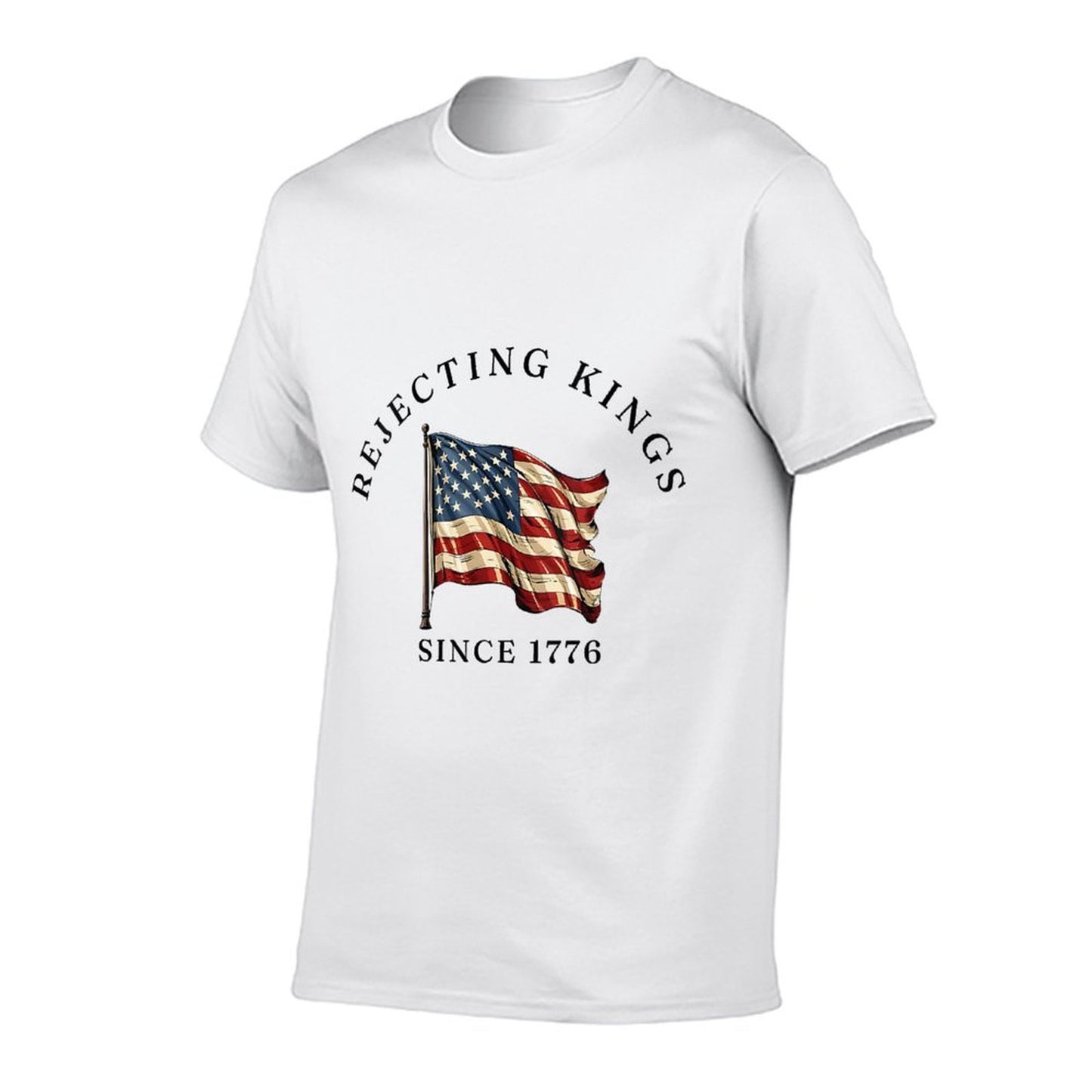 Womens No Kings In America We The People Resist USA 4th July Summer-ready Fabric T-Shirt
