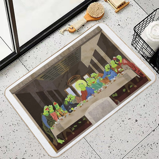 Kermit's Last Supper Bath Mat