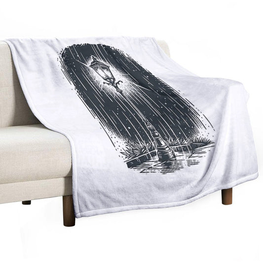 Lamp in The Dark Throw Blanket