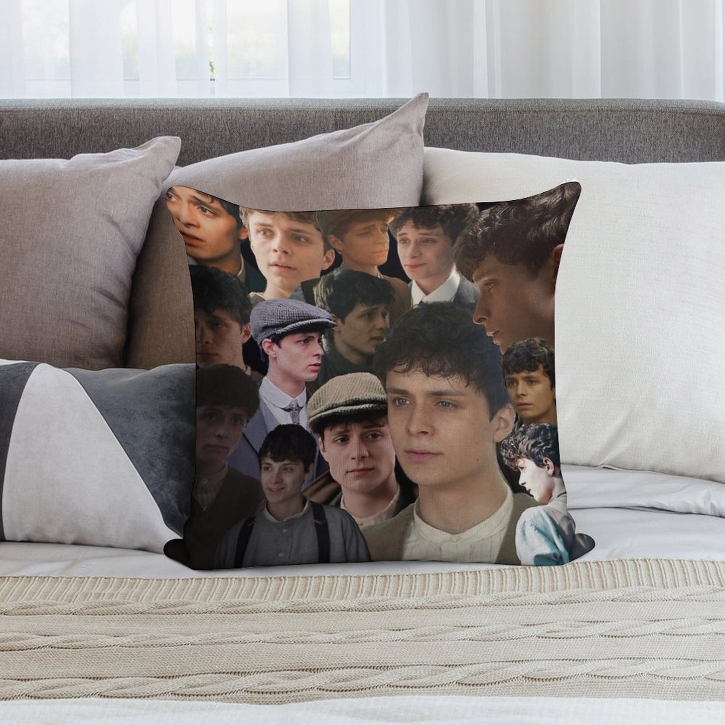 Gilbert Blythe Collage Soft Anti-Pilling Throw Pillow