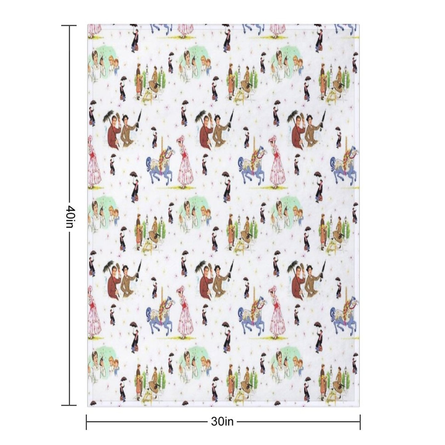 Mary Poppins IX Throw Blanket