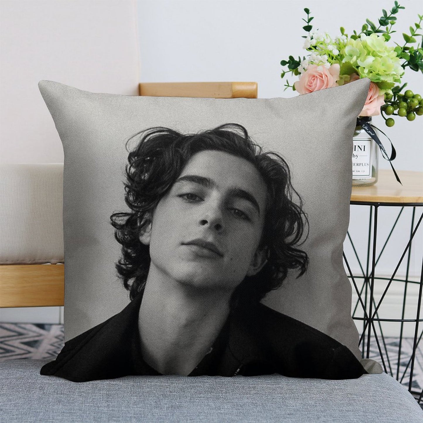 Chalamet Linen Throw Pillow Cover