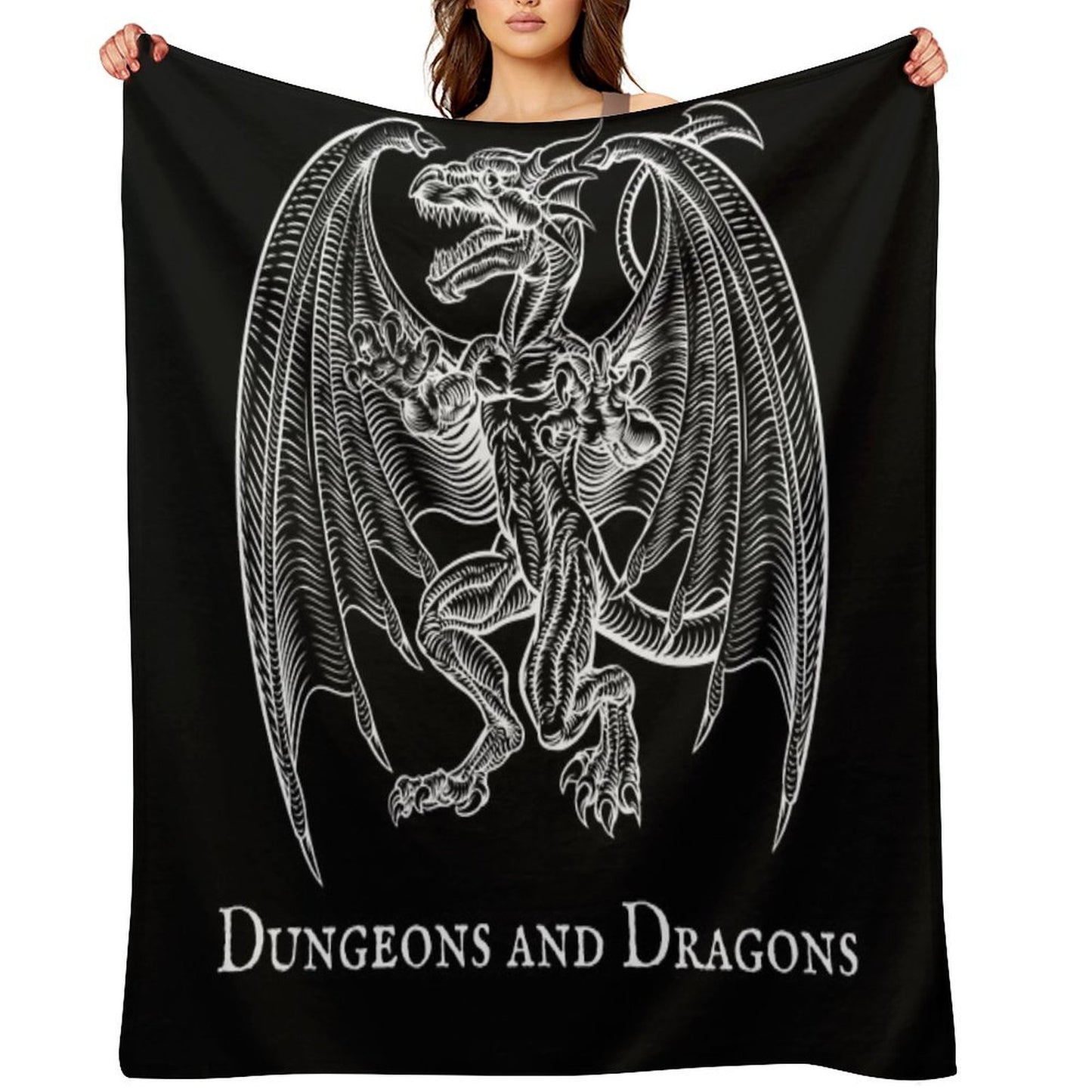 Dungeons And Dragons Design Throw Blanket