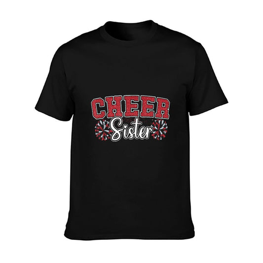 Cheer Sister My Favorite Cheerleader Calls Me Sisters Red T-Shirt