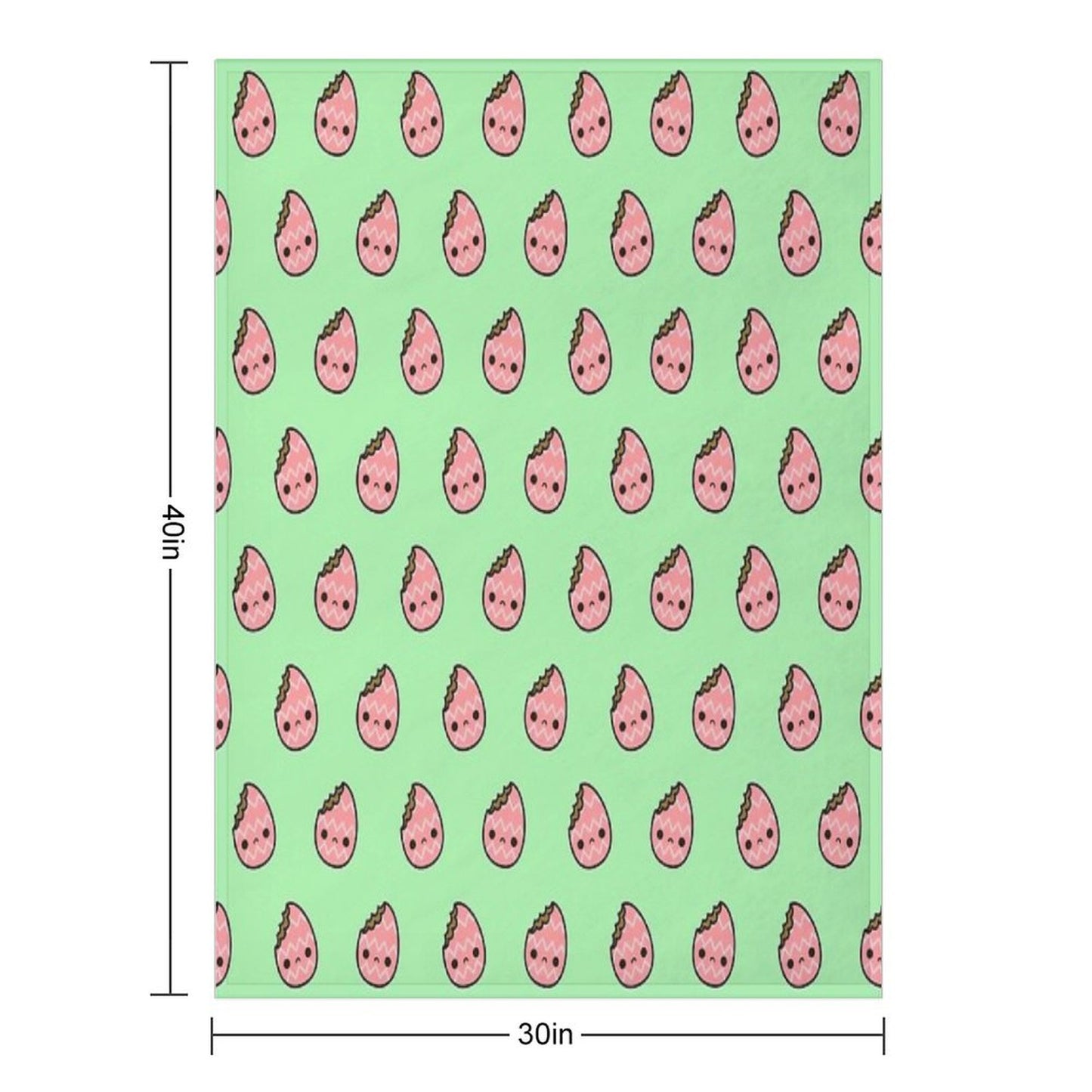 Sad Easter Egg Throw Blanket