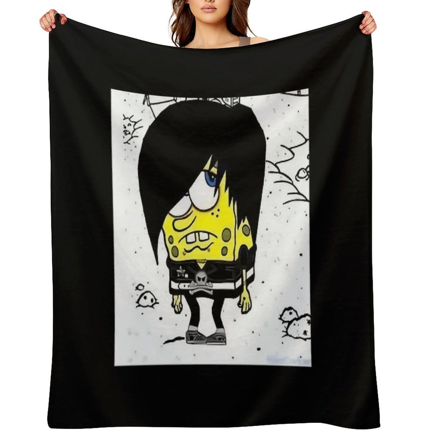 SPONGEBOB EMO Classic Throw Blanket