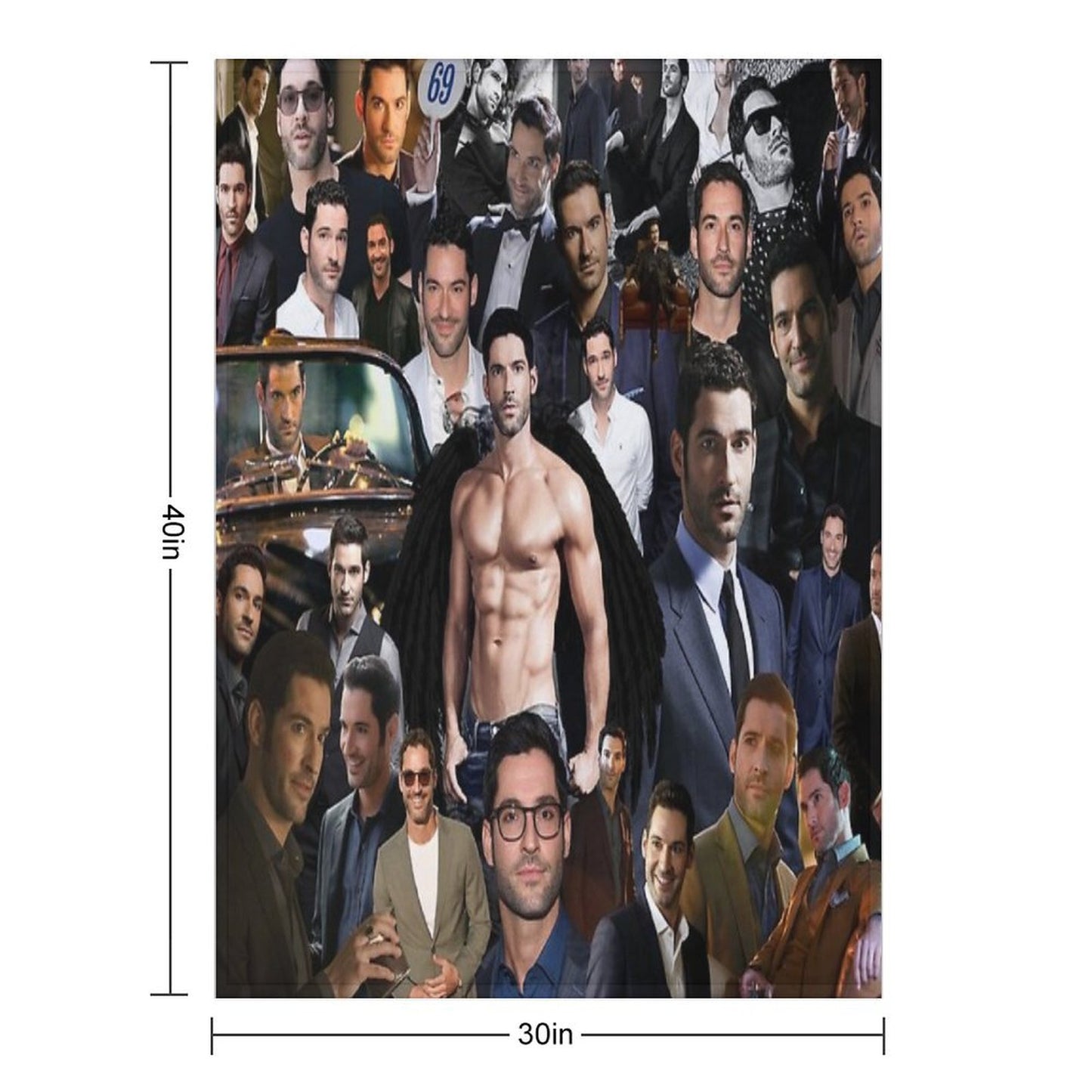 Tom Ellis Throw Blanket