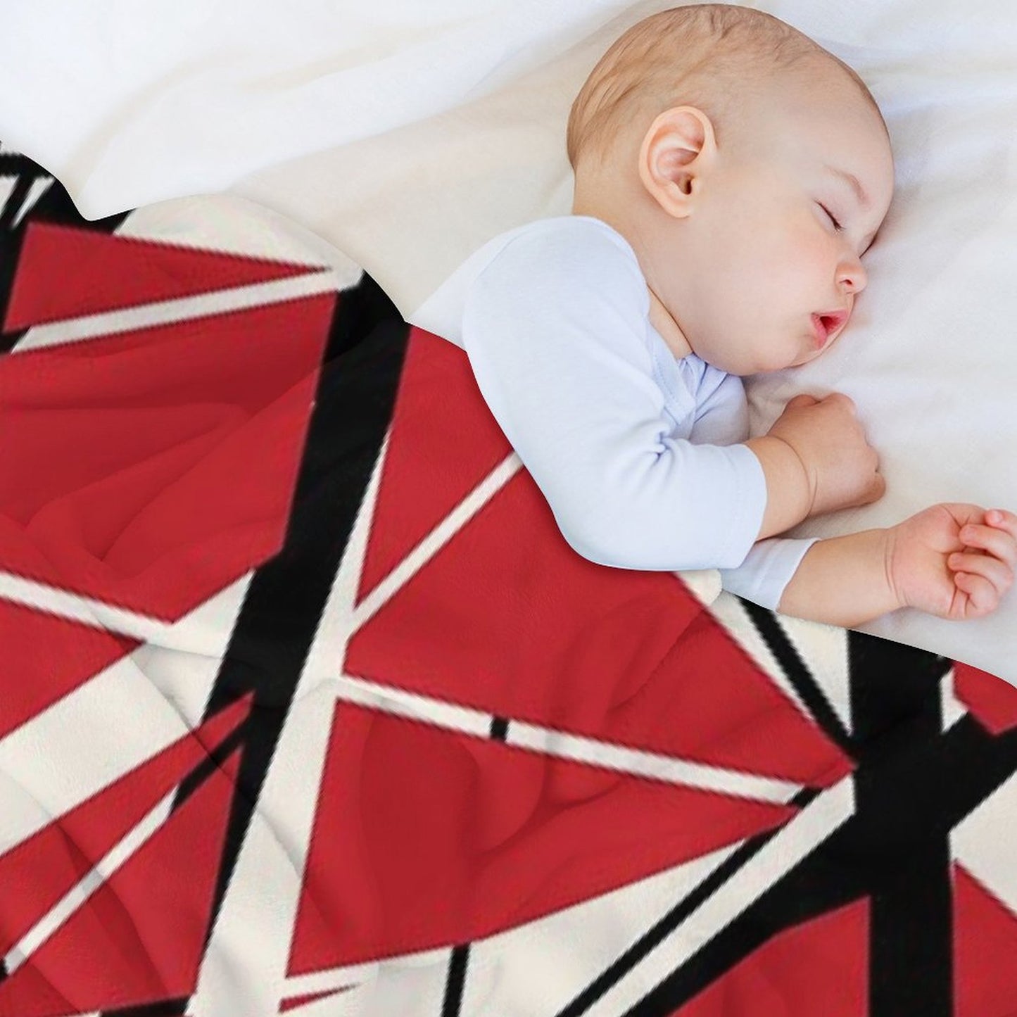 EVH Authentic Stripes Design (red) Throw Blanket