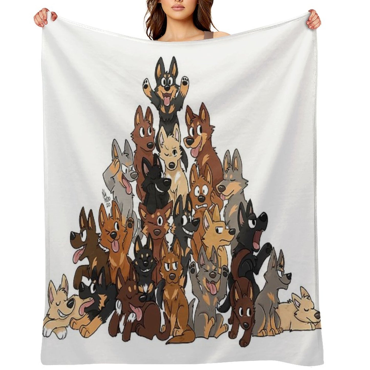 Kelpie Pile Throw Blanket
