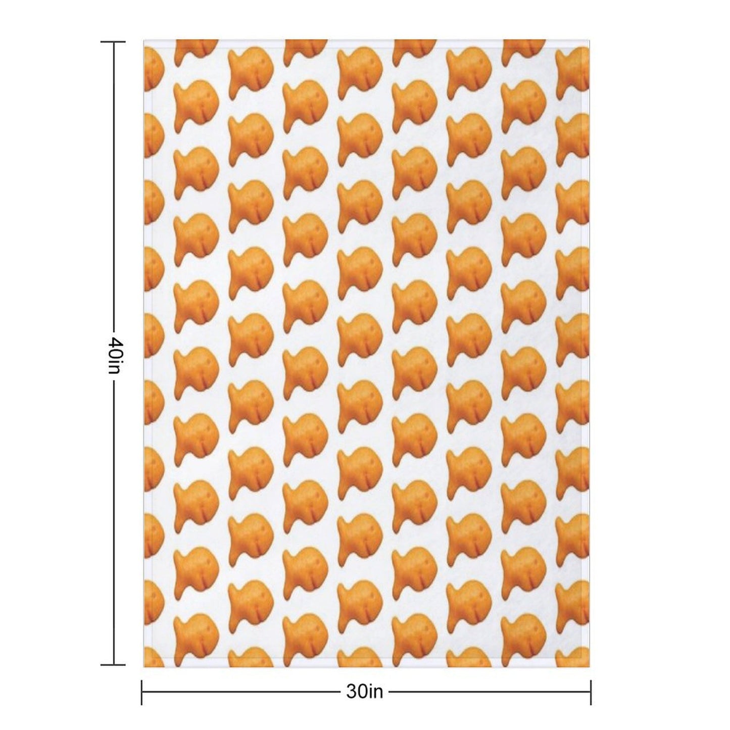 Goldfish Cracker Throw Blanket
