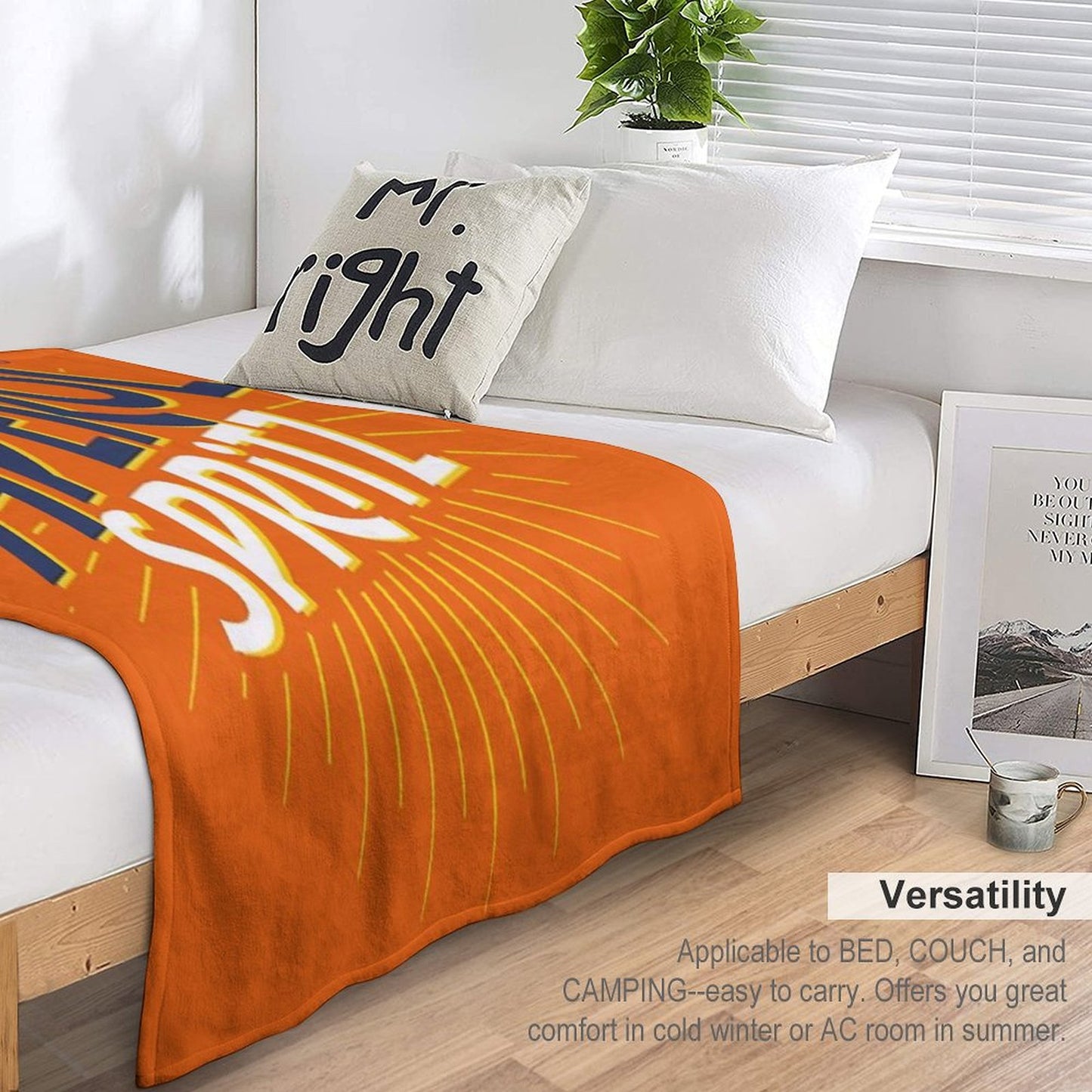 Aperol Spritz Orange Throw Blanket