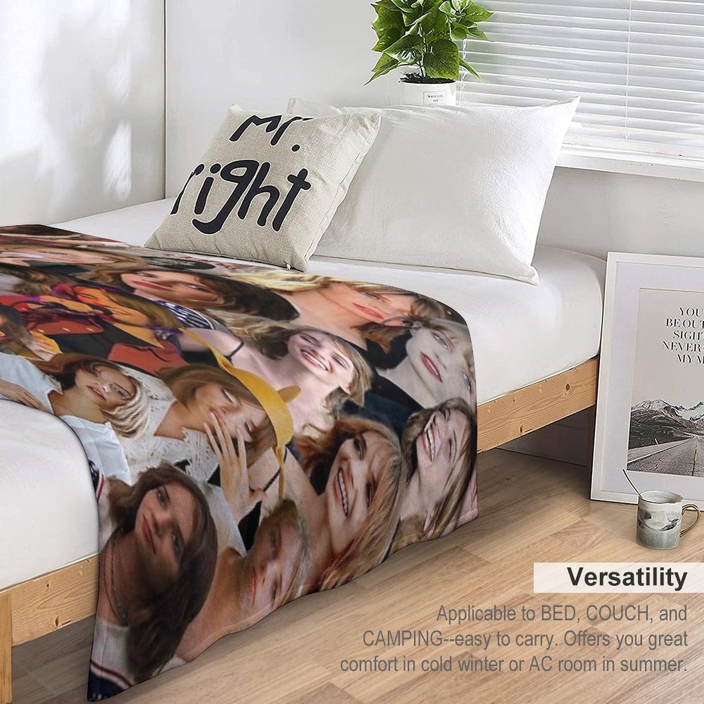 Maya Hawke Photo Collage Throw Blanket
