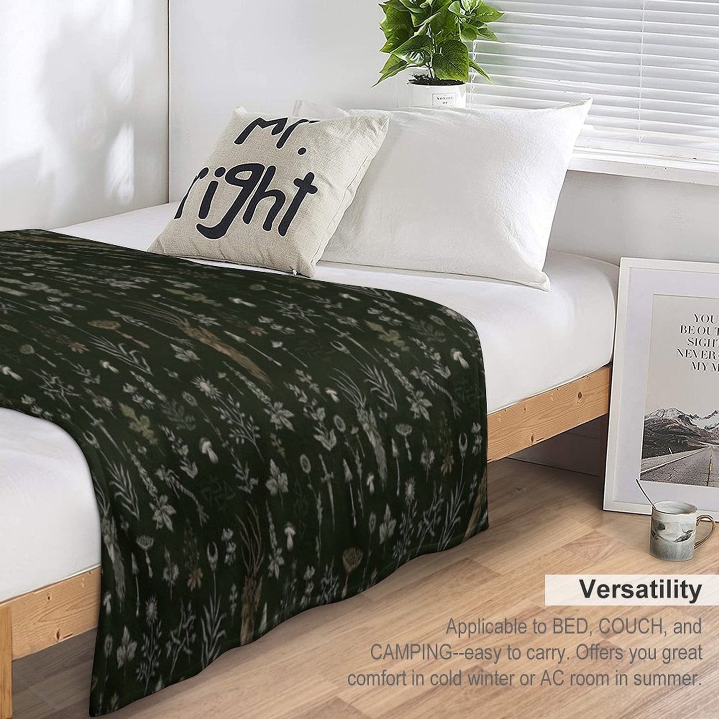 Forest And Field Guardian Throw Blanket